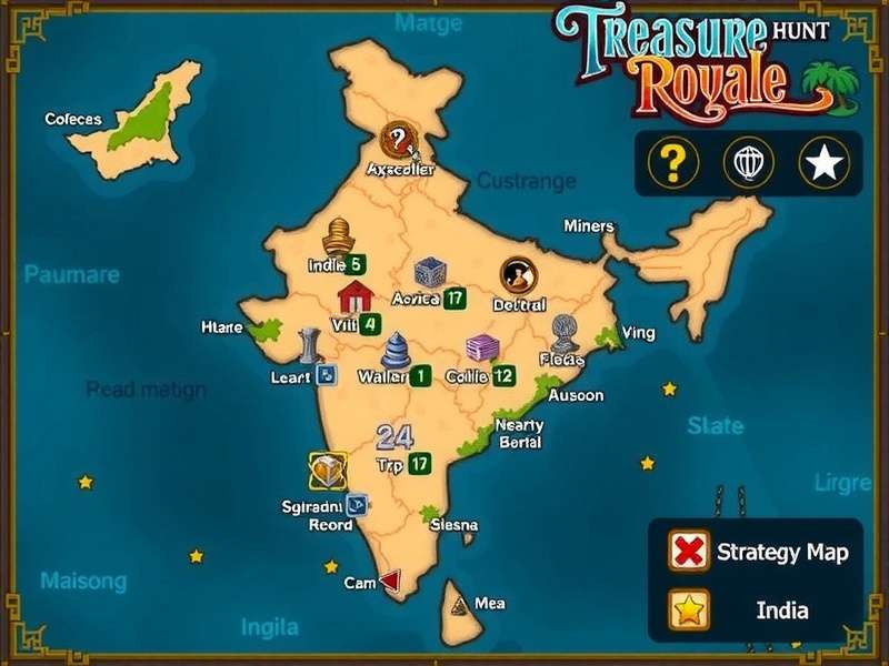 Indian Treasure Hunt Locations Treasure Hunt Royale India Strategy Map